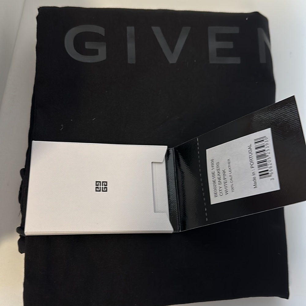 Givenchy Women City Sneakers White/Pink 100% calf leather -Size 36 - Picture 6 of 6